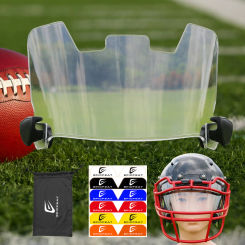 Factory Sales Cheap American Football Visors with Clip Clear Anti-Fog Football Helmet Rugby Eye Shield Visor for Adult&Youth