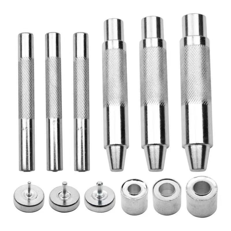 Description Picture 6 of item50set Metal Eyelet Silver Colors Grommets With Eyelet Punch Die Tool Set For DIY Leathercraft Clothing Shoes Belt Accessories