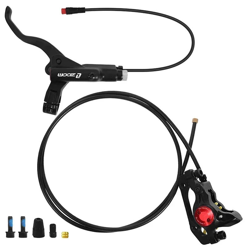 Description Picture 5 of itemZOOM 2 Piston E-Bike Hydraulic Disc Brakes Front Rear Power-Off Bicycle Hydraulic Disc Brakes Left Front Right Rear Bike Parts