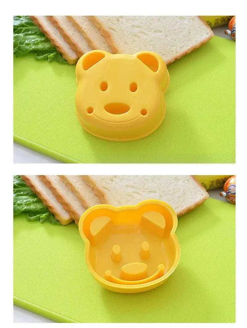Description Picture 3 of itemCute Bear Sandwich Mold Toast Bread Making Cutter Mould Cute Baking Pastry Tools Children Interesting Food Kitchen Accessories