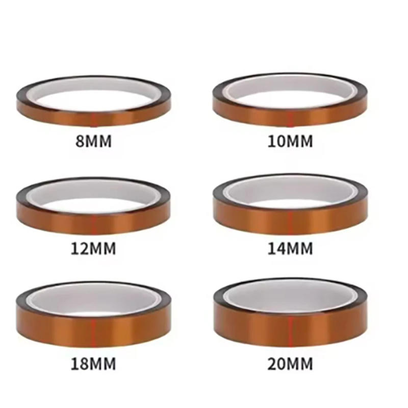 Description Picture 4 of item30m Gold High Temperature Heat BGA Tape Thermal Insulation Tape Electronics Board Protection Polyimide Adhesive Insulating Tape