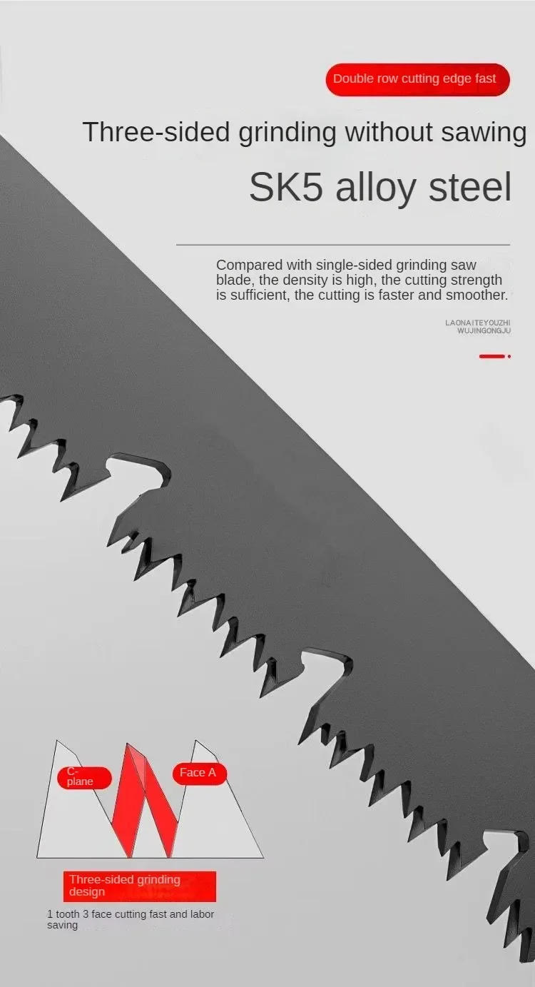 Description Picture 4 of itemGardening Tools Manual Saw Portable Folding Saw Outdoor Thick Tree Felling Pruning Woodworking Saw Blade For Garden Pruner Hand