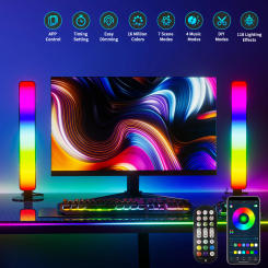 LED Night Light Strip RGB with Remote Control Gaming TV Bedroom Decoration Atmosphere Desk Lamp