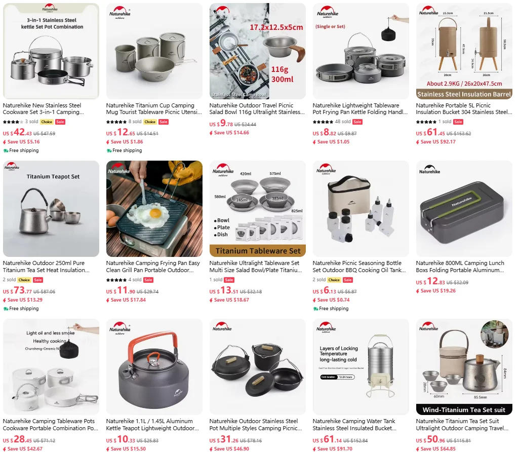 Description Picture 4 of itemWidesea Camping Cooking System Heat Exchanger Outdoor Gas Stove Burner Tourist Pot Cup Cookware Tableware Tourism Bowler Dishes