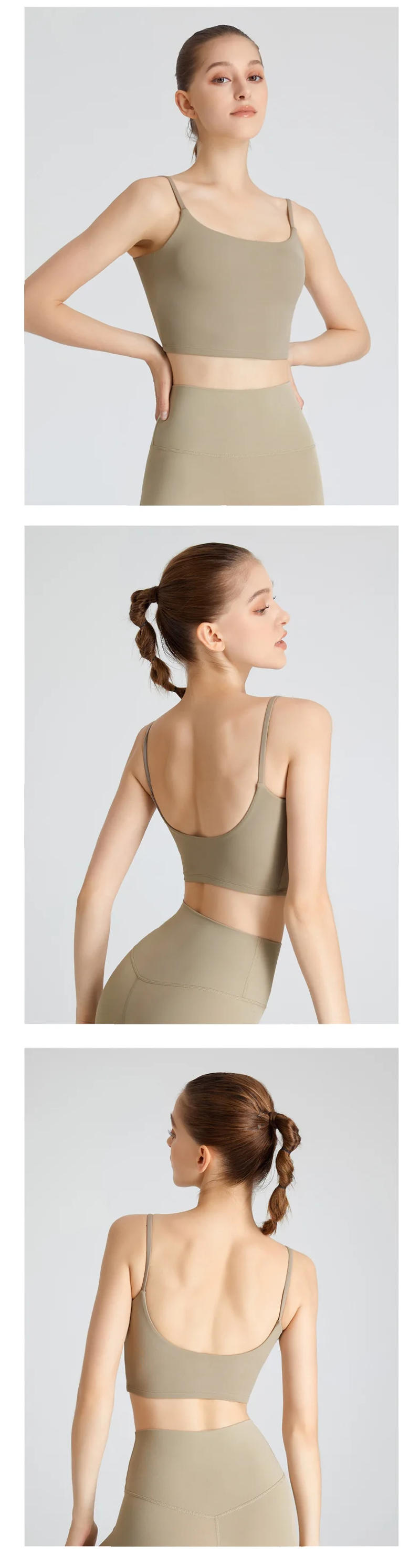 Description Picture 3 of itemSports Bra Top for Women, Push Up, Fixed Padded, Push Up Tops, Fitness Vest, Running, Gym Bra, Yoga, Breathable Sports Underwear