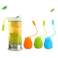 Owl Silicone Tea Infuser Teabag Kettle Loose Tea leaf Strainer Ball Holder Herbal Spice Filter Teapot Gadgets Tea Brewing Device