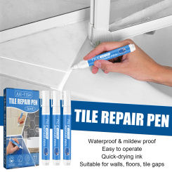 3pcs Tile Grout Paint Pen Waterproof Grout Repair Pen Mildew-proof Wall Grout Restorer Pen Safety for Restoring Tile Wall Floor