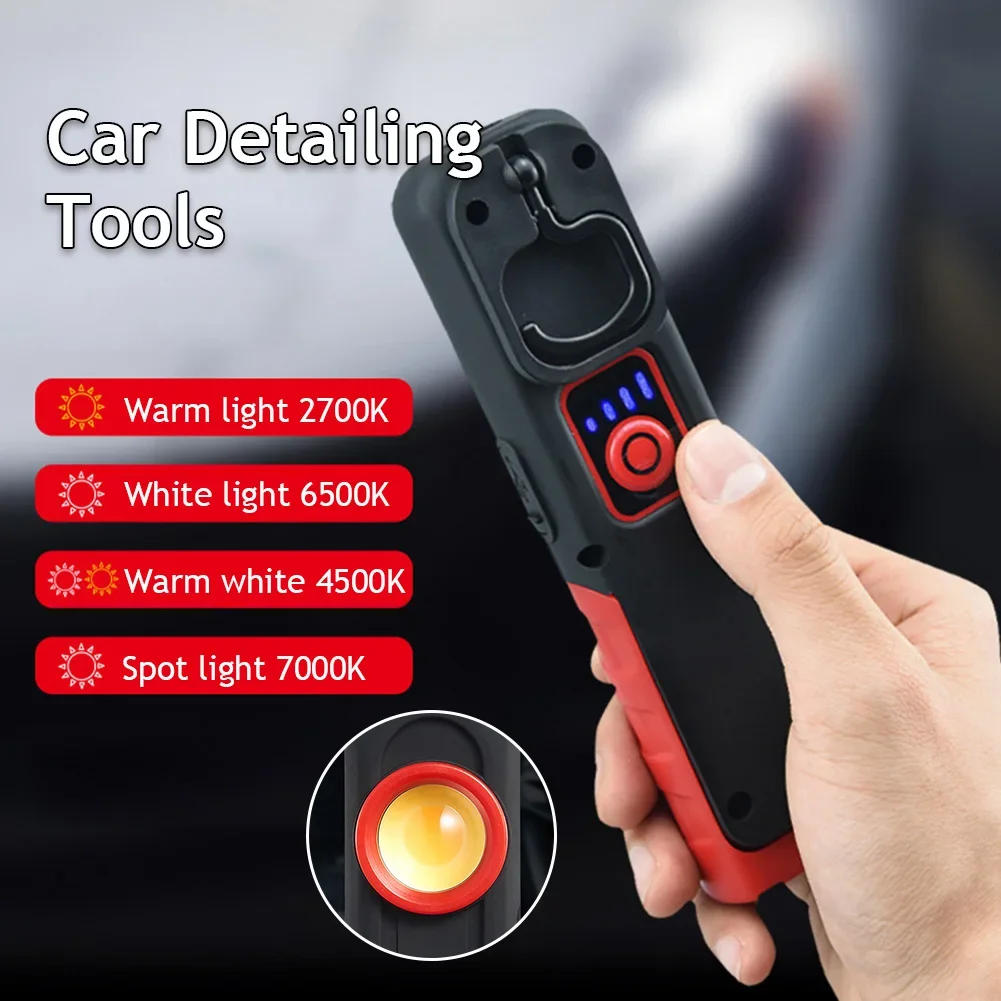 Description Picture 3 of itemUSB Flashlight Car Detailing Inspection Light Car Paint Finish Lamp Scan Swirl Magnetic Grip Multifunction Auto Repairing Lights