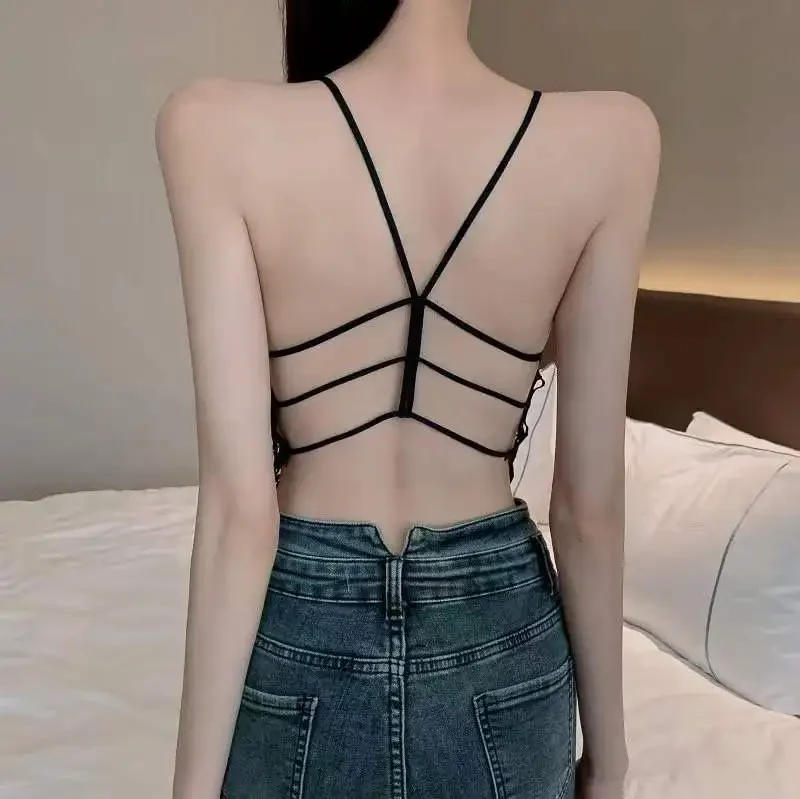Description Picture 6 of itemWomen's Bra Tube Tops Fashion Hollow Out Top Sexy Lace Bra Girl  Outer Tank Up Women's Underwear Female Crop Top Sexy Lingerie