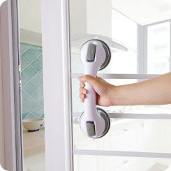 Bathroom handrails without punching holes, toilet safety handles, elderly toilet anti slip railings, strong suction cup