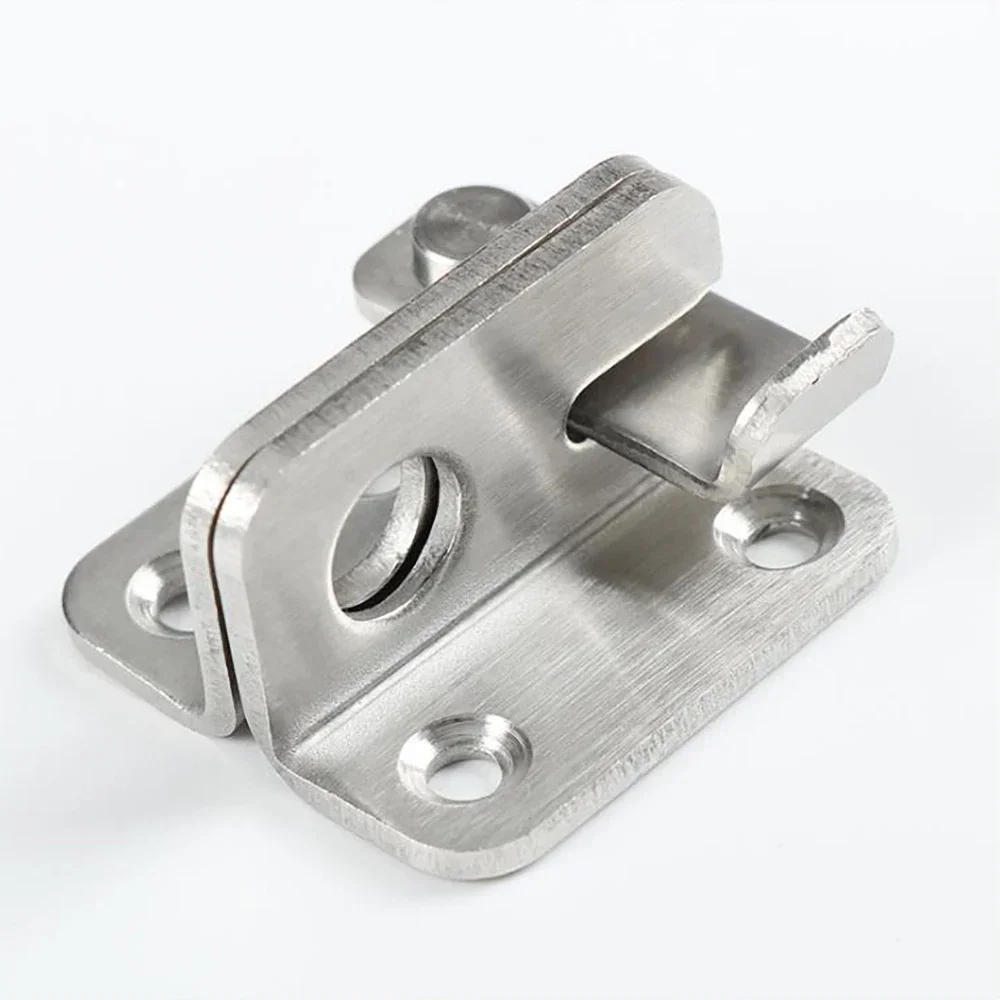 Description Picture 3 of item1Pc Thick Stainless Steel Door Buckle Cabinet door Hanging buckle Bolt safety bolt Sliding Hasp Pet cage  lock  latch