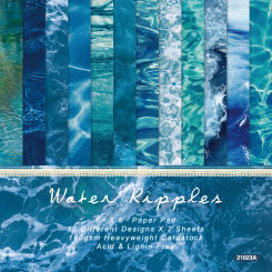 Panalisacraft 24 sheets 6"X6" Lake Ocean Water Scrapbook paper Scrapbooking patterned paper pack DIY craft Background paper