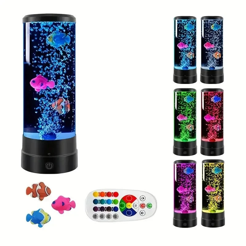 Description Picture 4 of itemLed Fish Bubble Light, Remote Control 7 Colorful Light, Atmosphere Table Lamp, Creative Gift Christmas Gift