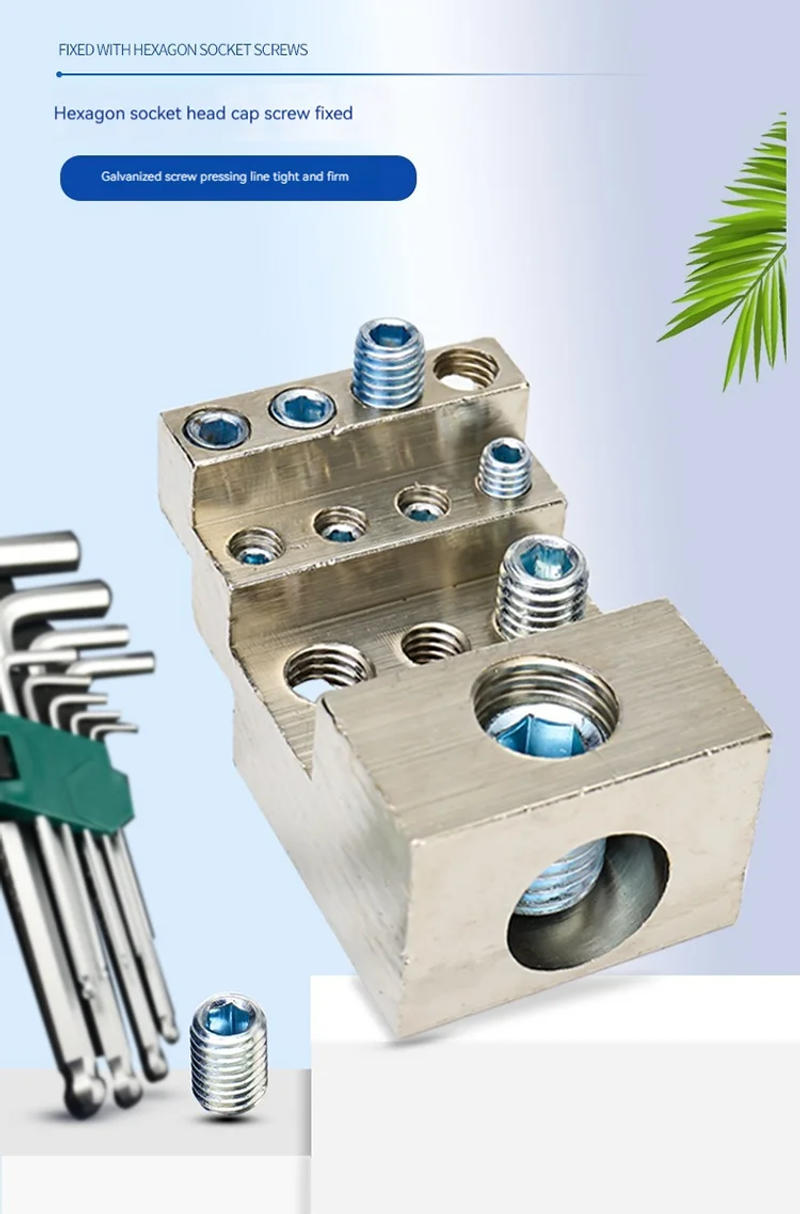 Description Picture 4 of itemUKK-80A Single-Stage Splitter Box Wire Connector High-Current Household Into A Multi-Outlet Terminal Block Rail Splitter Box