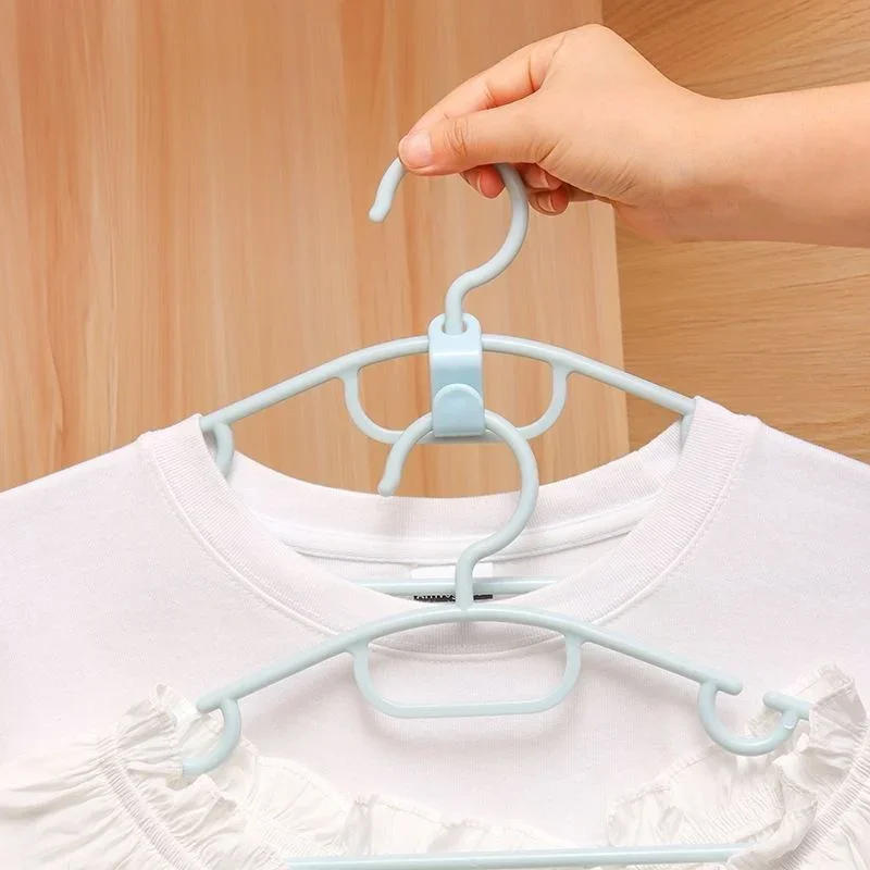 Description Picture 5 of item30/20/10PCS Wardrobe Clothes Hanger Hook Stacking Coat Scarf Hook Multi-purpose Bedroom Clothes Hanger Rack Home Organizer Shelf