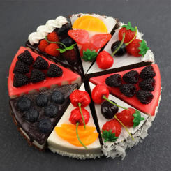 Artificial Fruit Cakes Dessert Fake Food Bread Simulation Cake Model Decoration Photography Props Display Ornament Kids Toys