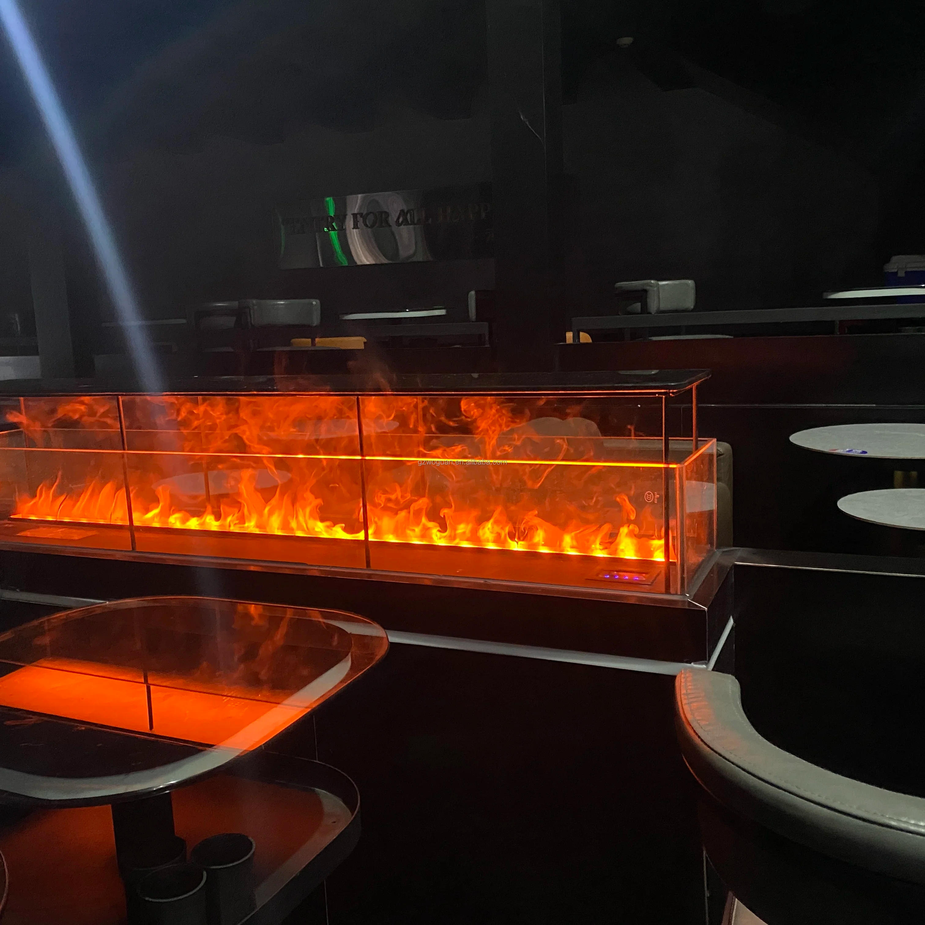 Description Picture 2 of itemSteam Fireplace1200 1500 1800mm Artificial Decor Flame LED Decorative Steam Fireplace Recessed 3D Water Vapor Electric Fireplace