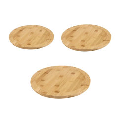 Cake Stand Turntable Pizza Serving Board Revolving Wood Cake Stand Rotating for Cabinet Kitchen Pantry Dining Table Countertop