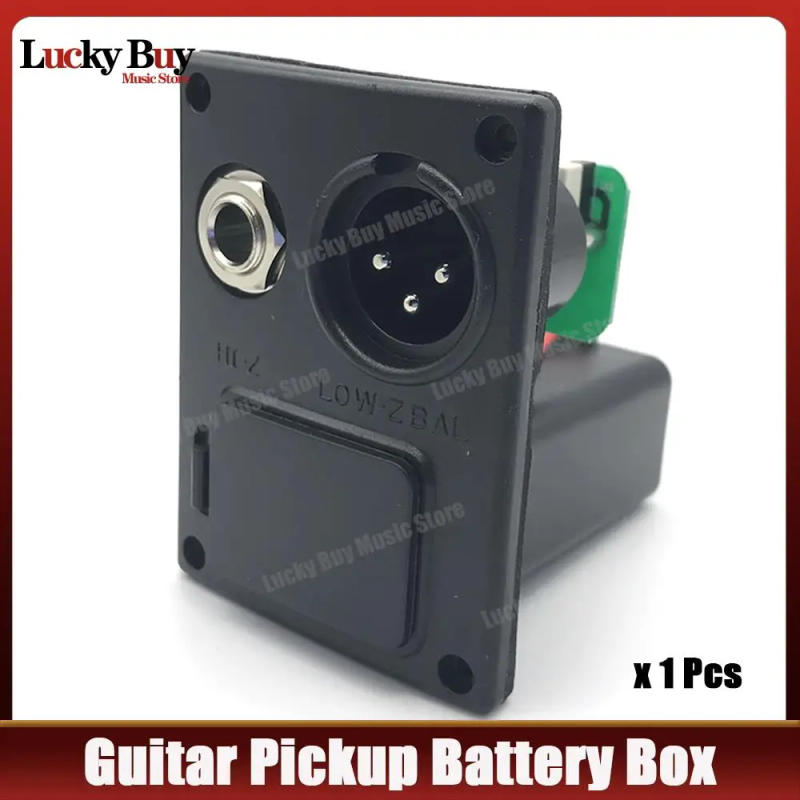 Description Picture 2 of item20pcs Acoust Guitar EQ Equalizer 9V Battery Box Case Fits for Guitar Ukulele B-Type w/4 pins