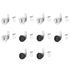 Cabinet Door Password Locks Refrigerator Drawer Anti-theft Lock Mechanical Password Rotary Hasp Lock Zinc Alloy Dropship
