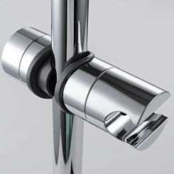 2024  ABS Chrome Shower Rail Holder Universal Shower Head Holder Adjustable18~25mm Bathroom Accessories Shower Mounting Brackets