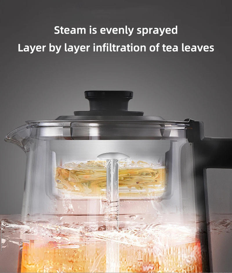 Description Picture 5 of item1.3L Electric Kettle Automatic Steam Spray Teapot with Filter Multifunctional Glass Teapots Thermo Pot Home Boil Water Kettle