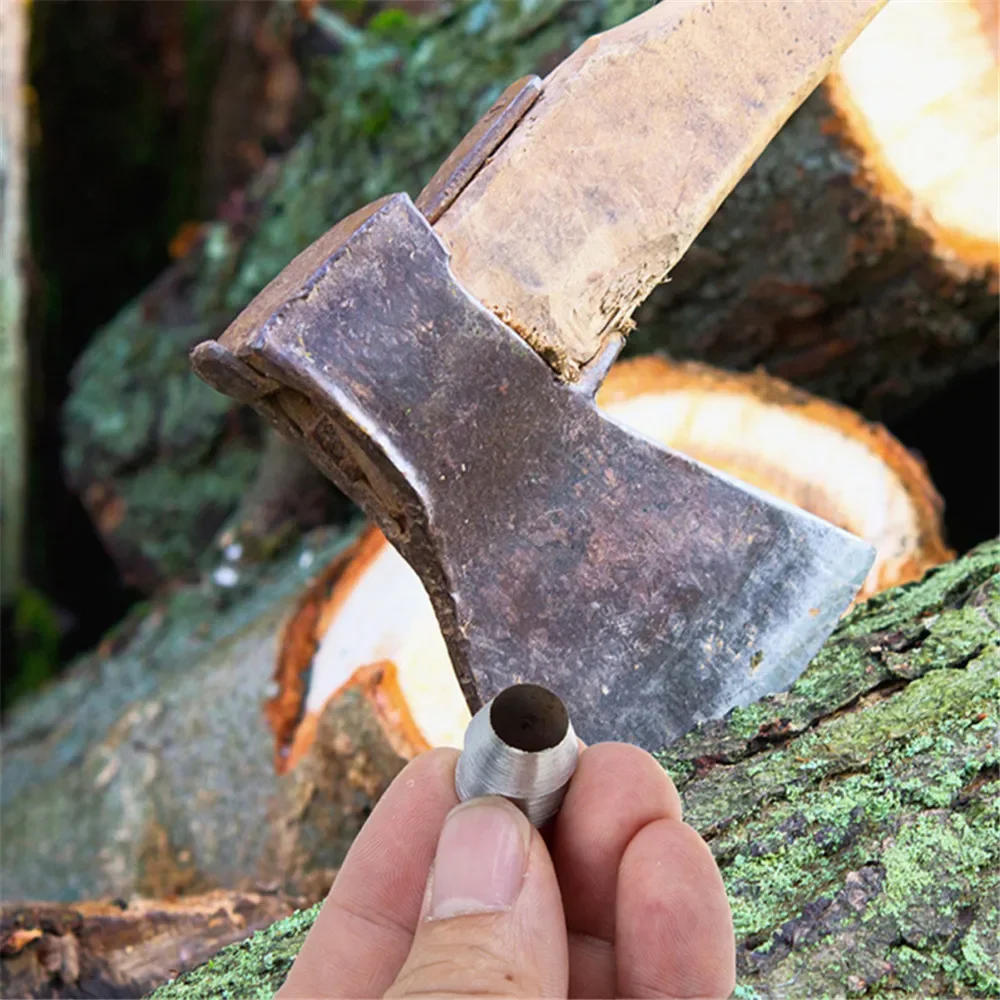 Description Picture 6 of item10 Pcs New Axe Wedge Axe Metal Hammer Handle Splitting Installation Supplies For Reinforcing Round Tools