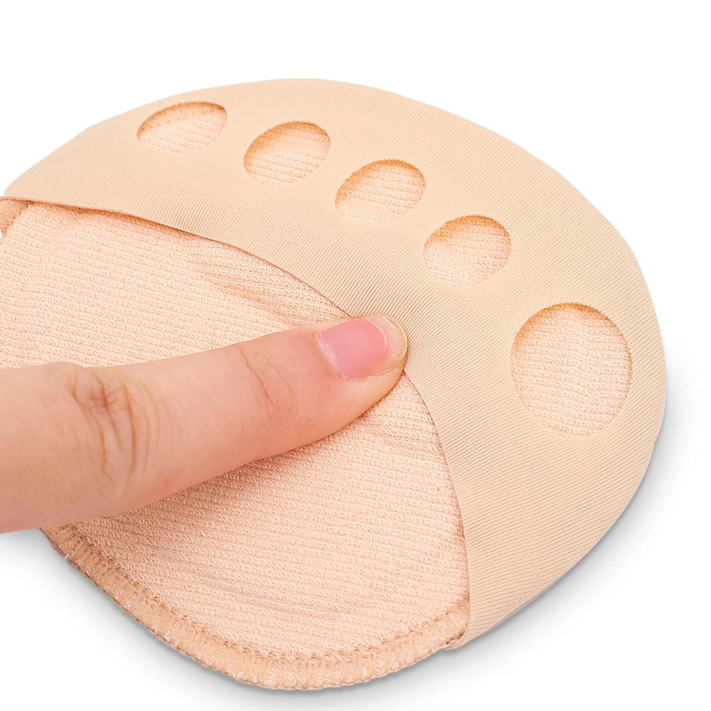 Description Picture 6 of item10pcs Front Foot Pads Women's Summer Thin Anti Wear High Heel Pads Non Slip Half Palm Five Finger Sock Invisible Split Toe Socks