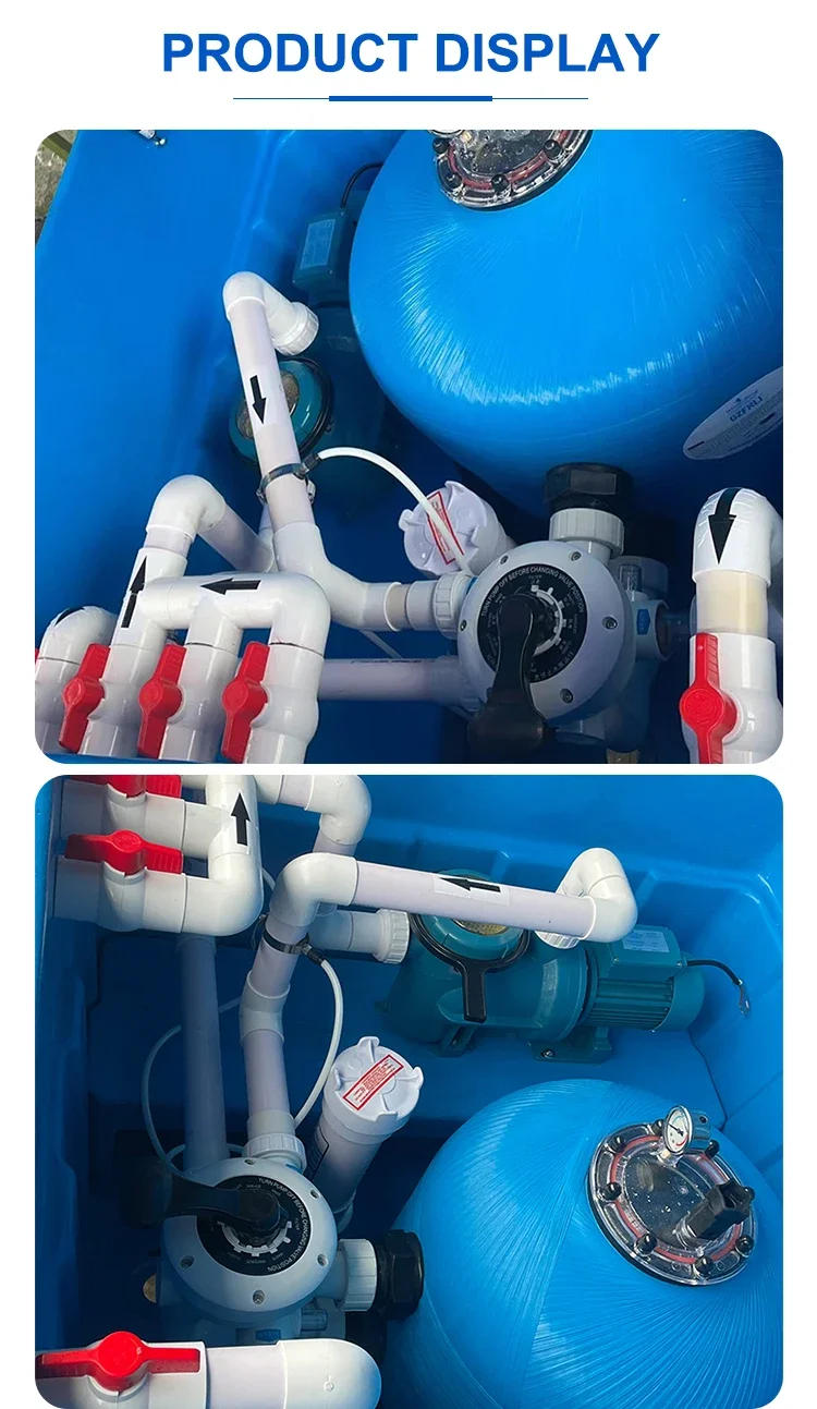 Description Picture 4 of itemPool DecorationUnderground Water Filter System Multifunctional Inground Sand Filter With Pump For Swimming Pool