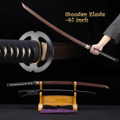 High Quality Japanese Katana Wooden Sword, Iaito Training Sword, Musashi Sword, 08KT, Decor, Customizable