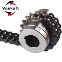 1PC Veekaft Sprocket Gear Chain Coupler KC4014 12/12.7/14/15/16/17/18/19/20/22/24/25.4/28mm Chain Coupling Roller Chain Coupling