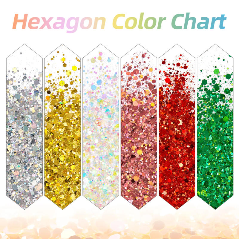 Description Picture 4 of itemNew Body Glitter Stick Face Painting Sequins Gel Mermaid Chunky Glitter Glue for Carnival Hair Body Eye shadow Makeup