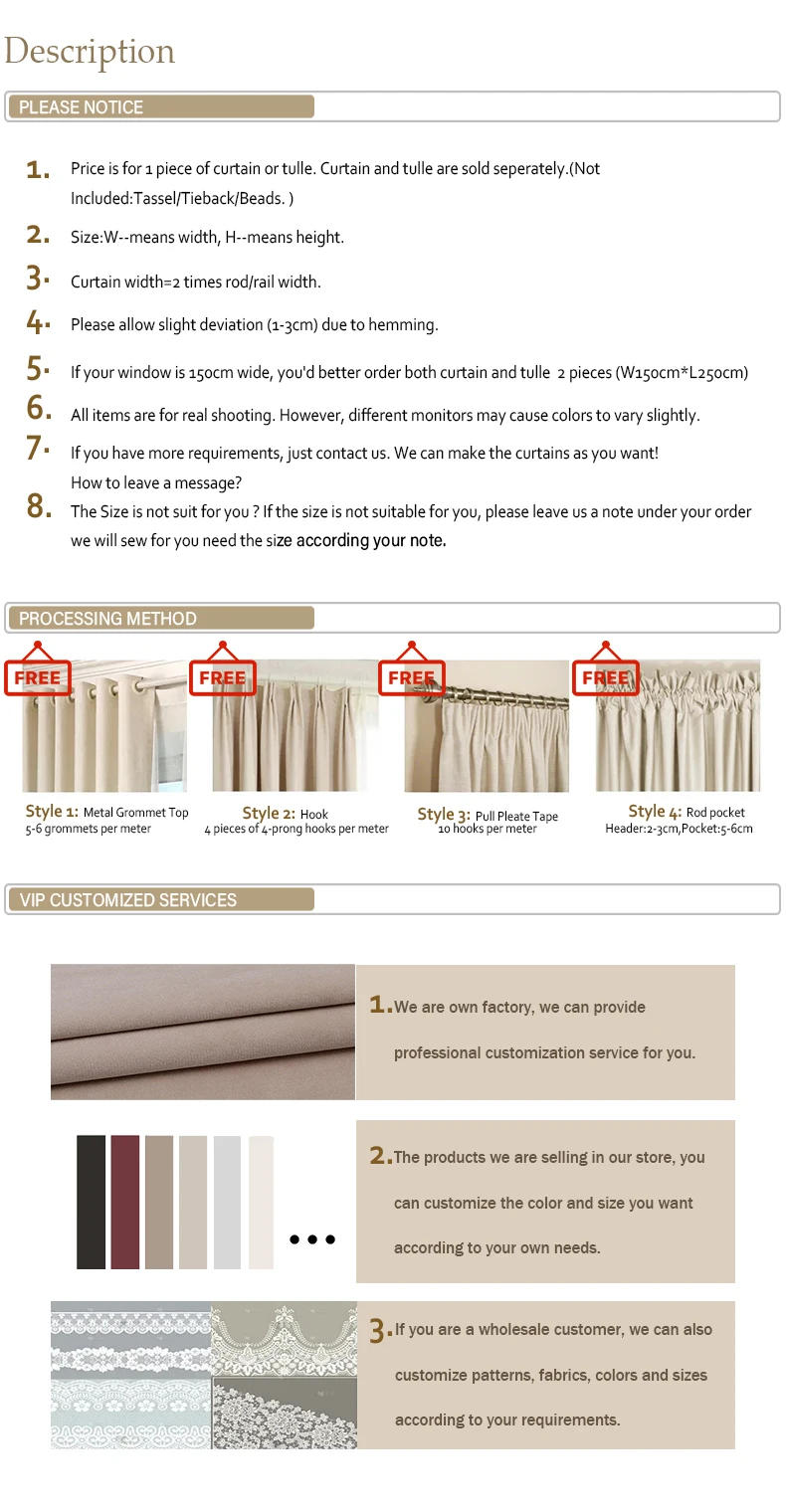 Description Picture 2 of itemFull Shading Bedroom Shade Cloth Super Sound Insulation Living Room Bedroom Light Luxury Pure Color Cotton Hemp Screen Window