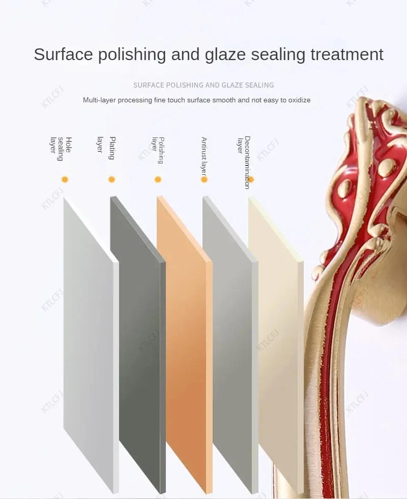 Description Picture 4 of itemChinese Style Cabinet Door Handle Brass Wardrobe Door Handle New Chinese Style Furniture Door Drawer Antique Copper Handle