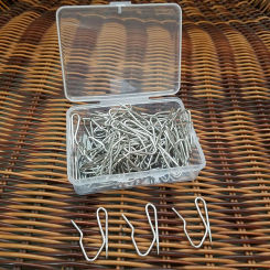 60 Pieces Bathroom S Shaped Curtain Hook Assortment Home Living Room Drape Hanger Spare Parts Hardware Curtains Accessory