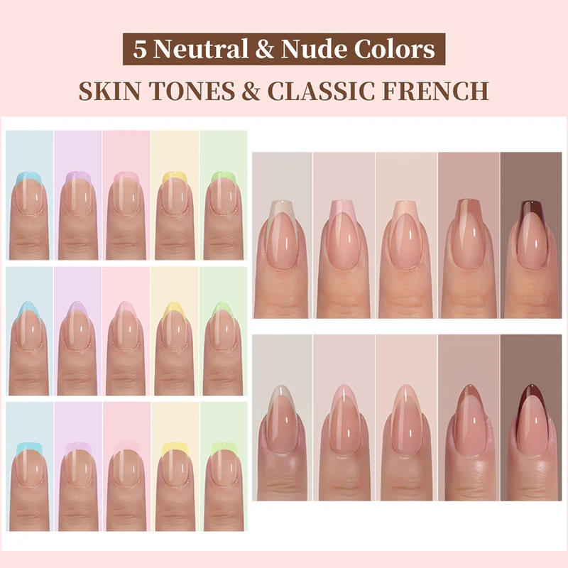 Description Picture 3 of item150Pcs/Box Acrylic Press on Nails Full Cover Fake False Tips Soft Gel Extension T-shaped Oval Capsule Almond Sculpted Salon DIY