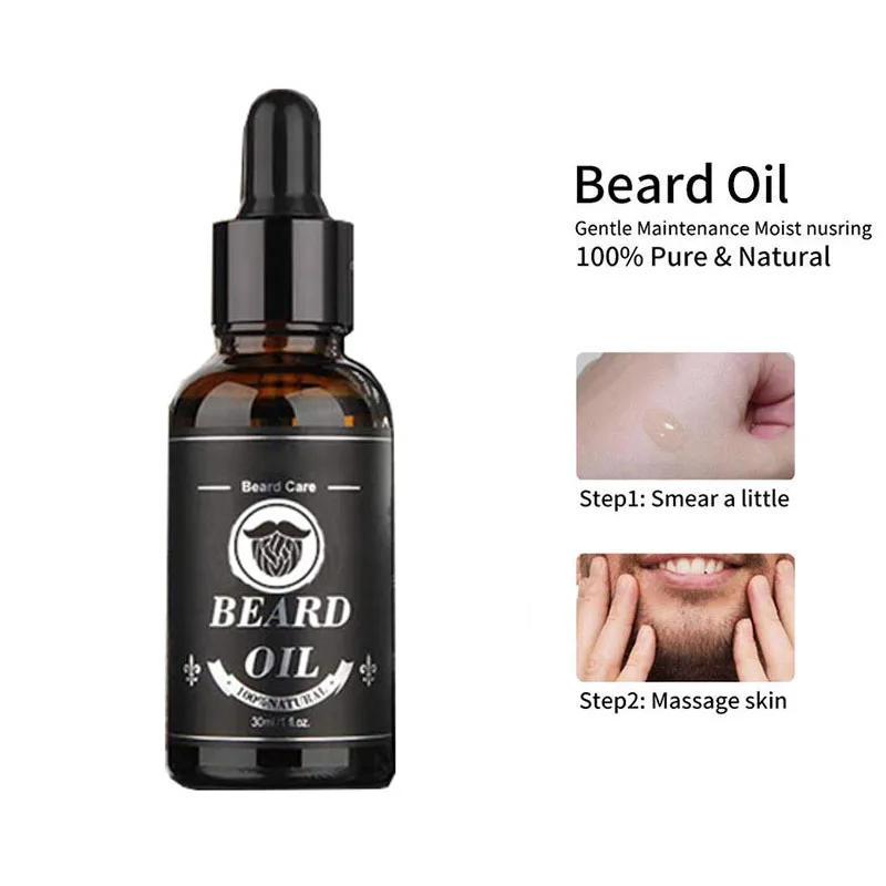 Description Picture 6 of itemBeard Growth Kit Beard Hair Enhancer Growth Thickening Activator Serum beard oil, beard balm, bamboo brush comb Beard care kit