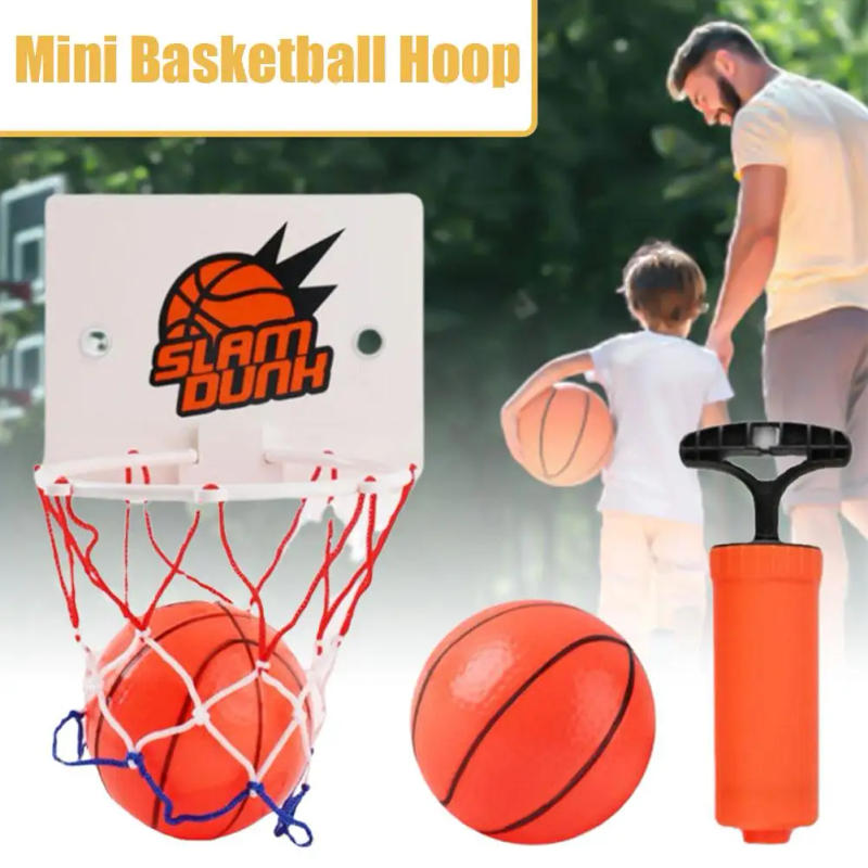 Description Picture 3 of itemMini Portable Funny Basketball Hoop Toys Kit Home Basketball Fans Sports Game Decompression Ball Set For Children Adults
