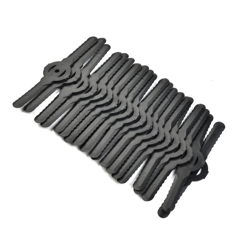 Description Picture 6 of item20PC Plastic Cutter Blade For Electric Cordless Grass Trimmer Strimmer Blades Mowing Blade Replacement Garden Tool 139mm Set
