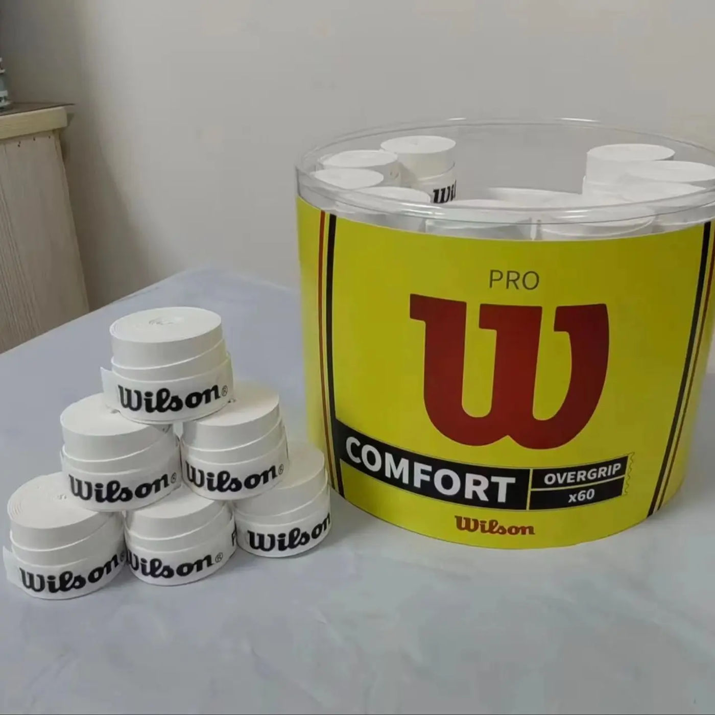 Description Picture 3 of item15PCS Wilson Tennis Racket Overgrip Sweat Band Absorption Grip PU Badminton Racket Handle Grip Tennis Griptape Padel Racket Grip