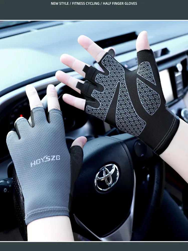 Description Picture 5 of itemSummer Fishing Gloves for Men Women Carp Fishing Anti-slip Fingerless Cycling Gloves MTB Road Bike Bicycle Gloves Fish Equipment