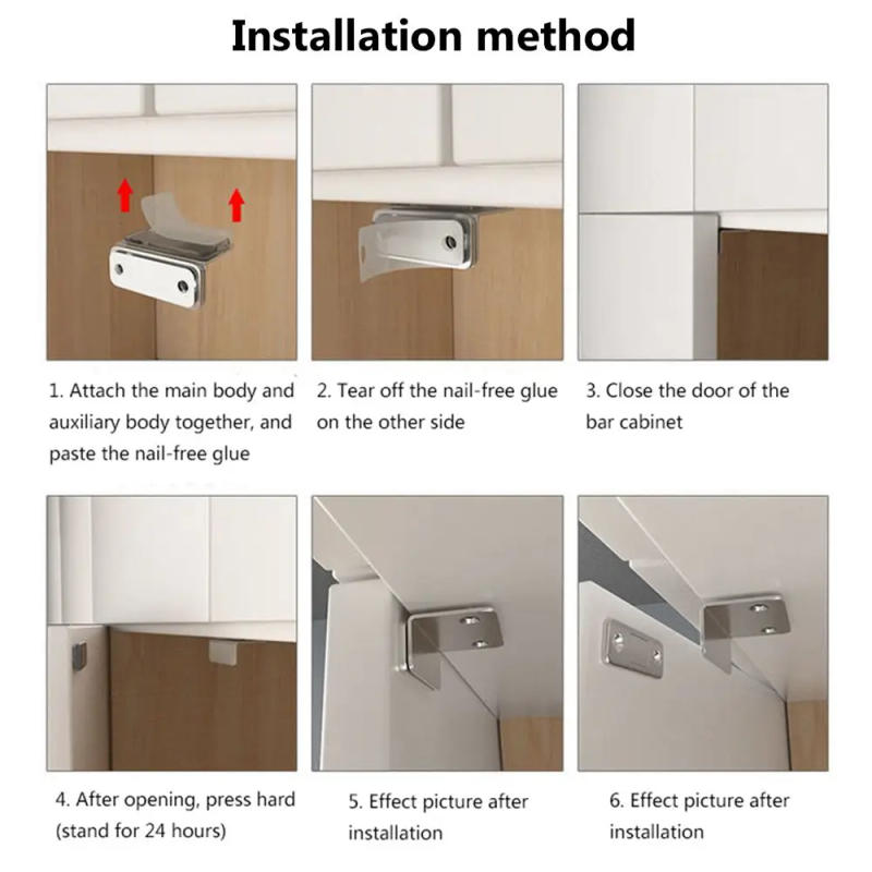 Description Picture 3 of itemStrong Magnetic Door Closer L Type Cabinet Catches Latch Magnet Wardrobes Door Stopper Cupboard Ultra Thin