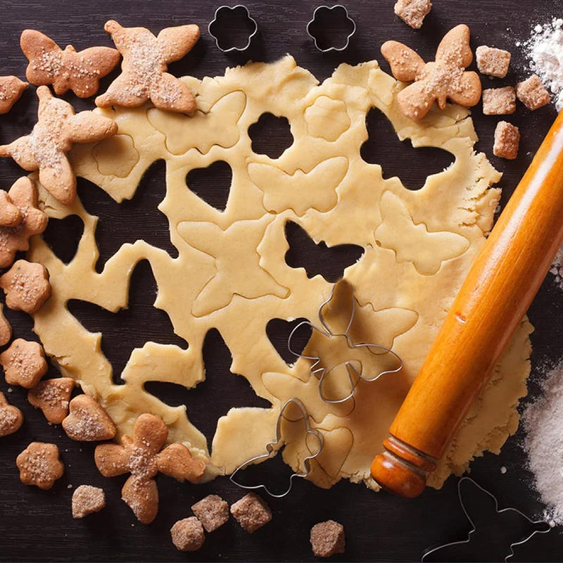 Description Picture 5 of itemStainless Steel Biscuit Mold Set,Butterfly Cookie Cutter Kit,DIY Cake Decoration Tool,Chocolate Pastry Baking Snacks Mold, 5Pcs