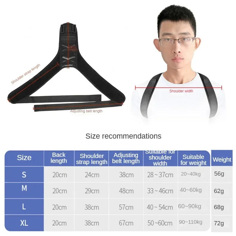 Description Picture 2 of itemBack Posture Correction Belt Hunchback Prevention Correction of Sitting Posture Unisex Breathable Body Shaping Support Braces