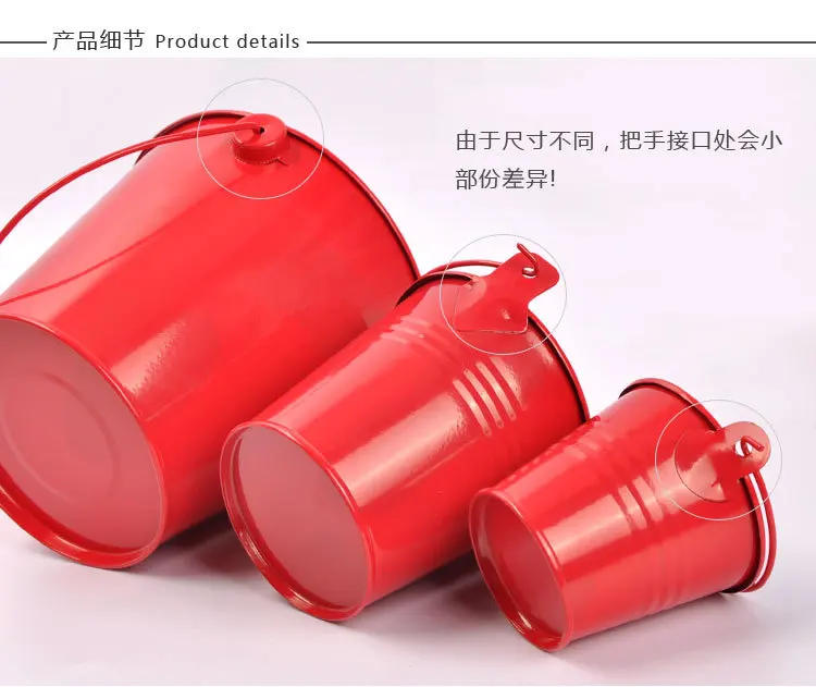 Description Picture 4 of itemMetal Bucket Wedding Decoration Candy Box Flower Pot Table Decor Birthday Party Decoration Desktop Small Figurines & Miniatures