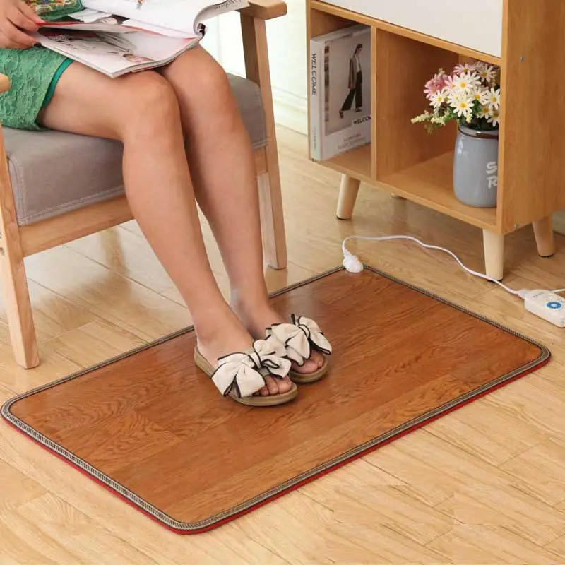 Description Picture 4 of itemMultiple sizes Electric Heating Pad 220V Thermal Foot Feet Warmer Heated Floor Carpet Mat Pad Home Office Warm Feet