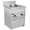 14L+14L Stainless Steel French Fries Machine 2 Tank 2 Basket Commercial Potato Chip Fryer Electrical Deep Fryer