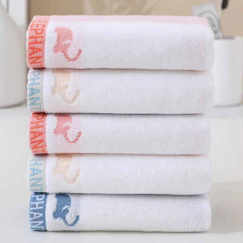 Description Picture 3 of item34x75cm Soft Cotton Towels Cartoon Children Bath Towel Handkerchief Bathing Face Washcloth Shower Towel
