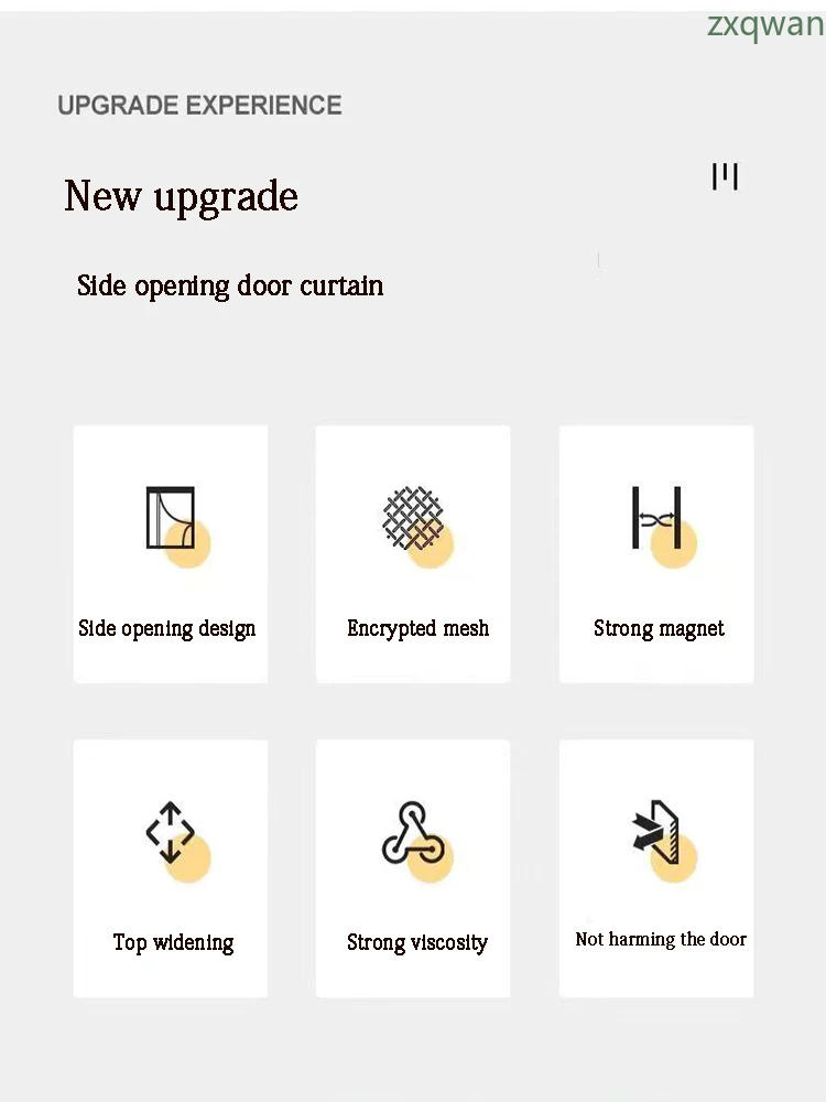 Description Picture 4 of itemCustomized size magnetic mosquito net,summer invisible door curtain,automatic closing,Used in bedrooms,kitchens,and living rooms