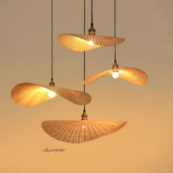 Chinese Style Bamboo Pendant Light Vintage Hanglamp Lights for Dining Room Restaurant Cafe Shop Decoration Minimalist Home Light